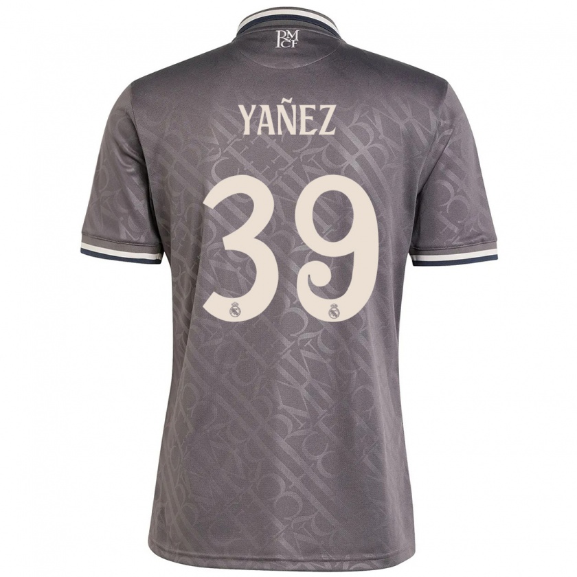 Kandiny Gyermek Daniel Yañez #39 Faszén Harmadik Számú Jersey 2024/25 Mez Póló Ing