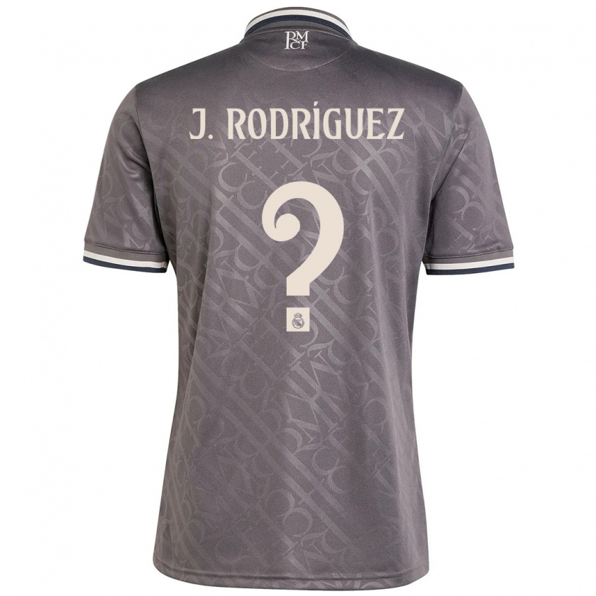 Kandiny Gyermek Juan Rodríguez #0 Faszén Harmadik Számú Jersey 2024/25 Mez Póló Ing