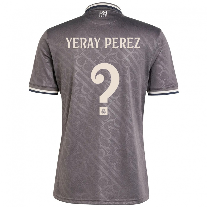 Kandiny Gyermek Yeray Perez #0 Faszén Harmadik Számú Jersey 2024/25 Mez Póló Ing