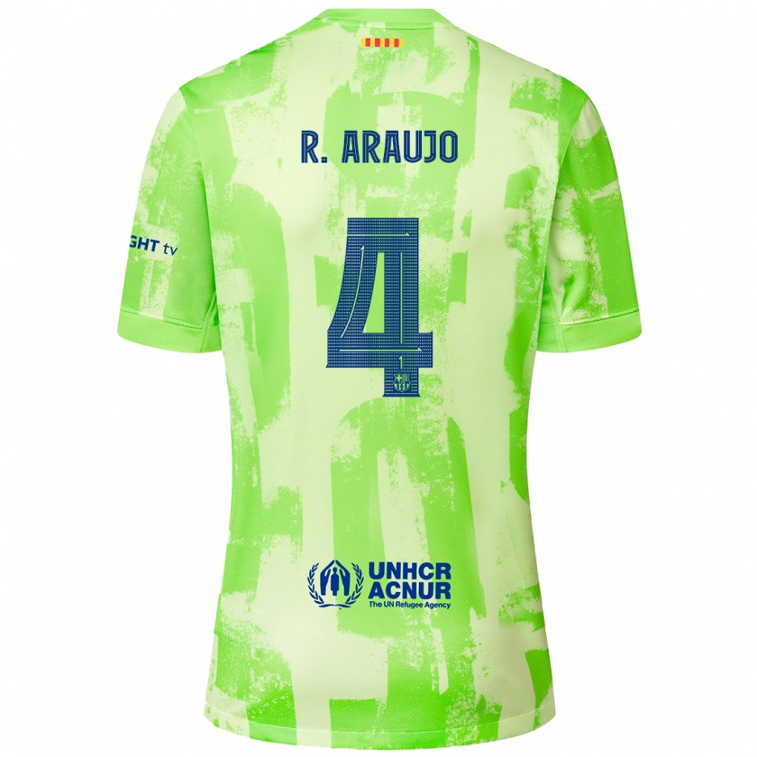 Kandiny Gyermek Ronald Araujo #4 Mész Harmadik Számú Jersey 2024/25 Mez Póló Ing