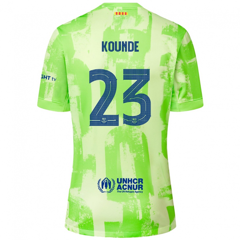 Kandiny Gyermek Jules Koundé #23 Mész Harmadik Számú Jersey 2024/25 Mez Póló Ing