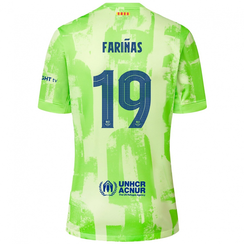 Kandiny Gyermek Brian Fariñas #19 Mész Harmadik Számú Jersey 2024/25 Mez Póló Ing