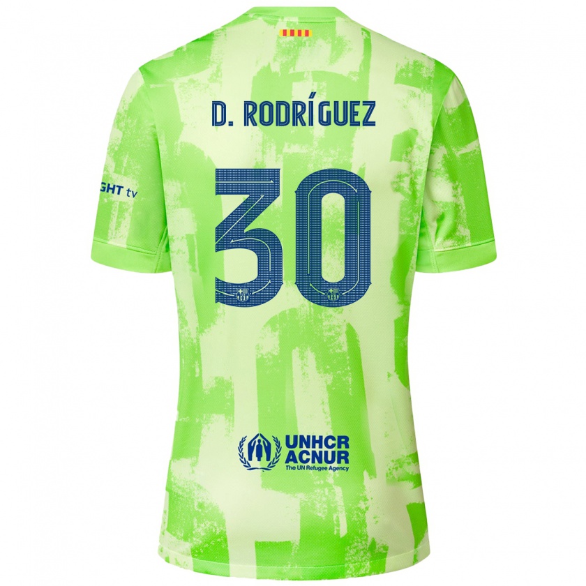 Kandiny Gyermek Dani Rodríguez #30 Mész Harmadik Számú Jersey 2024/25 Mez Póló Ing