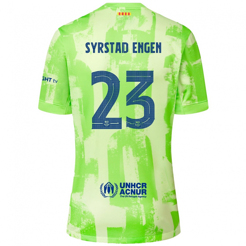 Kandiny Gyermek Ingrid Syrstad Engen #23 Mész Harmadik Számú Jersey 2024/25 Mez Póló Ing