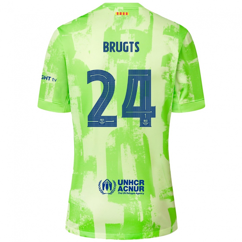 Kandiny Gyermek Esmee Brugts #24 Mész Harmadik Számú Jersey 2024/25 Mez Póló Ing