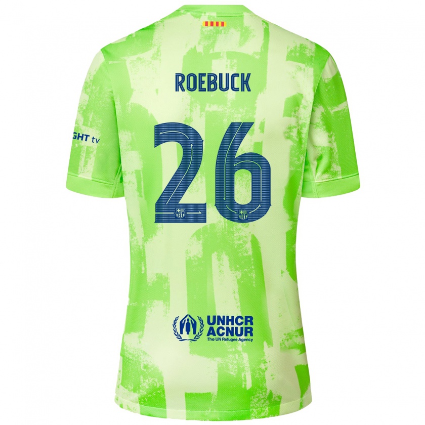 Kandiny Gyermek Ellie Roebuck #26 Mész Harmadik Számú Jersey 2024/25 Mez Póló Ing