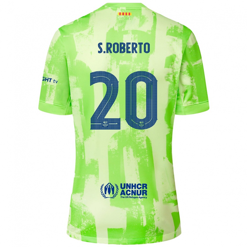 Kandiny Gyermek Sergi Roberto #20 Mész Harmadik Számú Jersey 2024/25 Mez Póló Ing