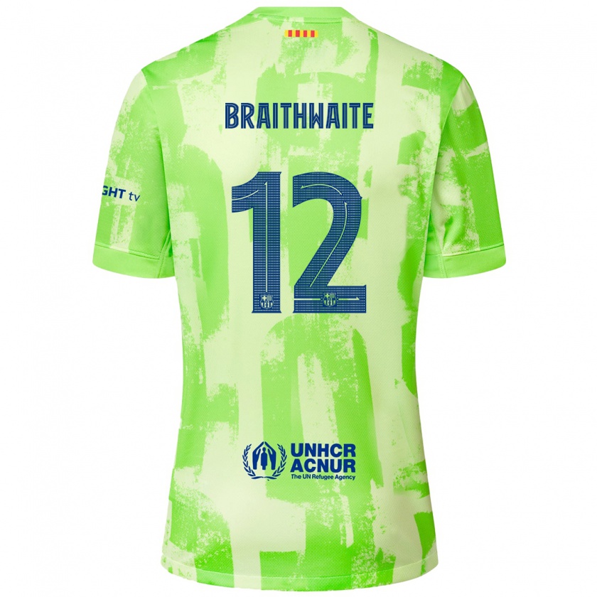 Kandiny Gyermek Martin Braithwaite #12 Mész Harmadik Számú Jersey 2024/25 Mez Póló Ing