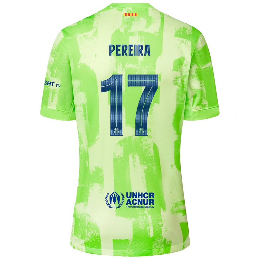 Kandiny Gyermek Andrea Pereira #17 Mész Harmadik Számú Jersey 2024/25 Mez Póló Ing