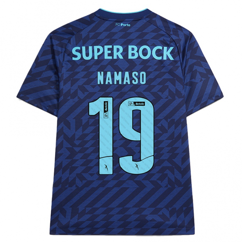 Kandiny Gyermek Danny Namaso #19 Sötétkék Harmadik Számú Jersey 2024/25 Mez Póló Ing