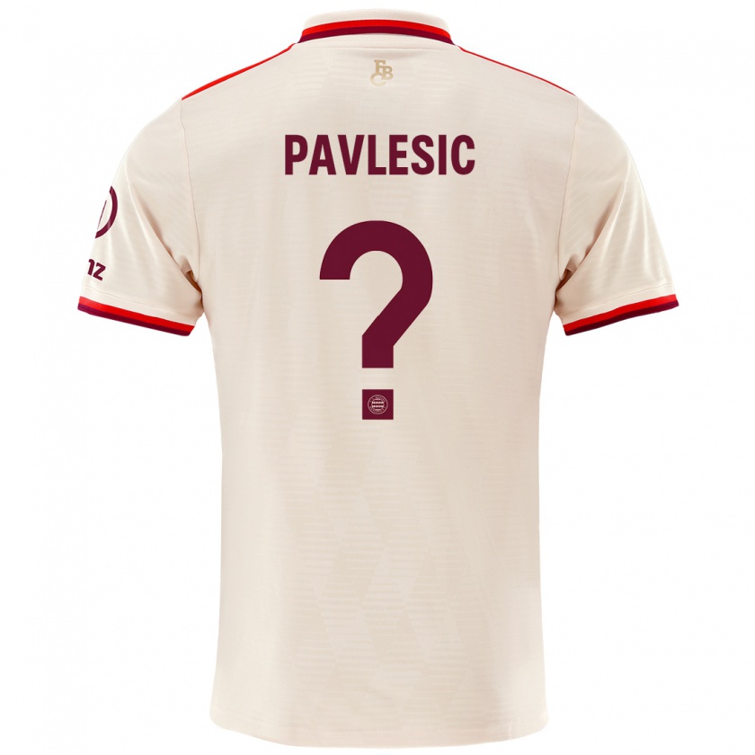 Kandiny Gyermek Anthony Pavlesic #0 Vászon Harmadik Számú Jersey 2024/25 Mez Póló Ing