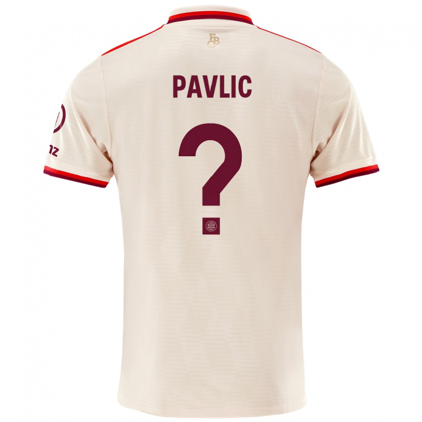 Kandiny Gyermek Raphael Pavlic #0 Vászon Harmadik Számú Jersey 2024/25 Mez Póló Ing