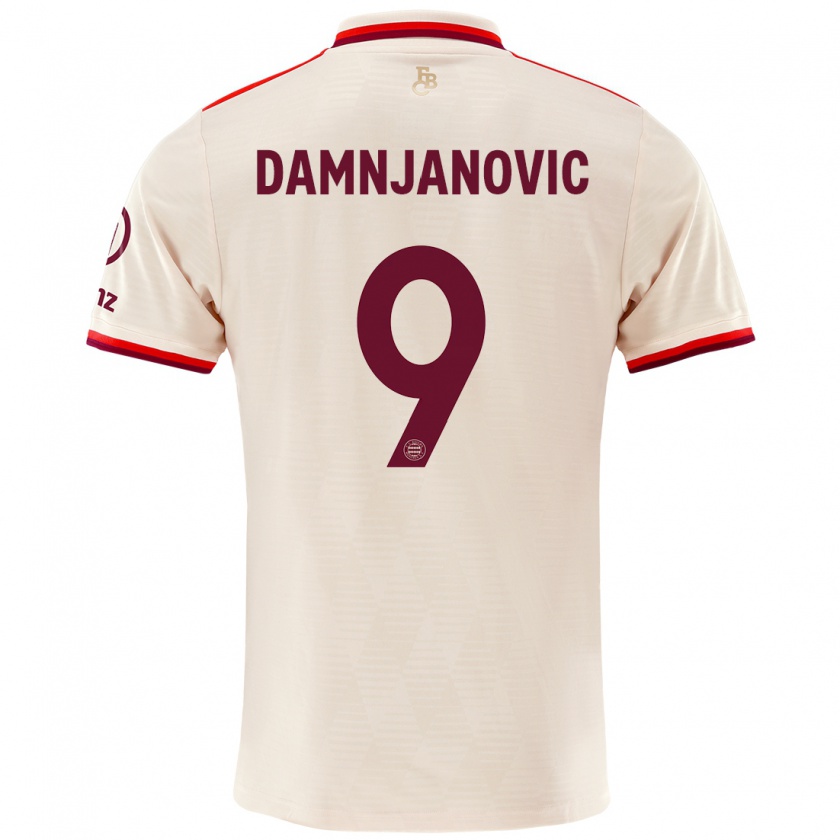 Kandiny Gyermek Jovana Damnjanović #9 Vászon Harmadik Számú Jersey 2024/25 Mez Póló Ing