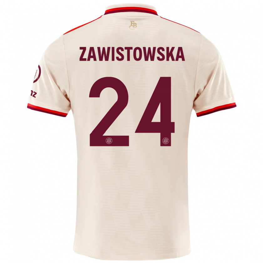 Kandiny Gyermek Weronika Zawistowska #24 Vászon Harmadik Számú Jersey 2024/25 Mez Póló Ing