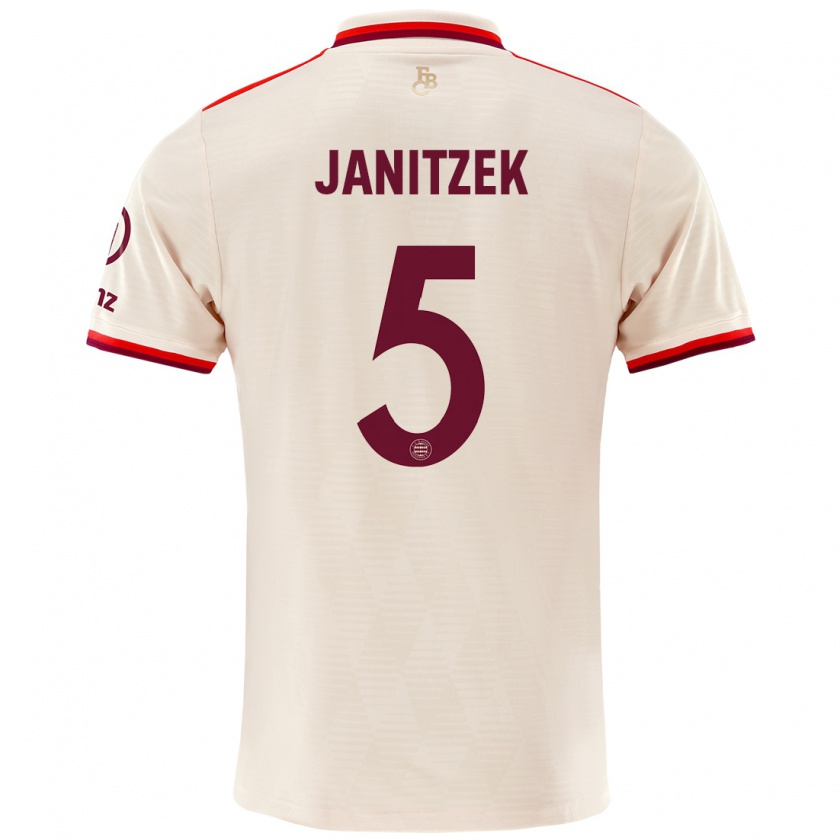 Kandiny Gyermek Justin Janitzek #5 Vászon Harmadik Számú Jersey 2024/25 Mez Póló Ing