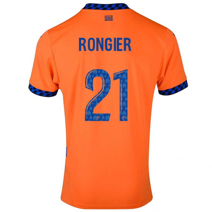 Kandiny Gyermek Valentin Rongier #21 Narancssárga Sötétkék Harmadik Számú Jersey 2024/25 Mez Póló Ing