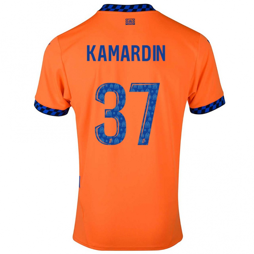 Kandiny Gyermek Aaron Kamardin #37 Narancssárga Sötétkék Harmadik Számú Jersey 2024/25 Mez Póló Ing