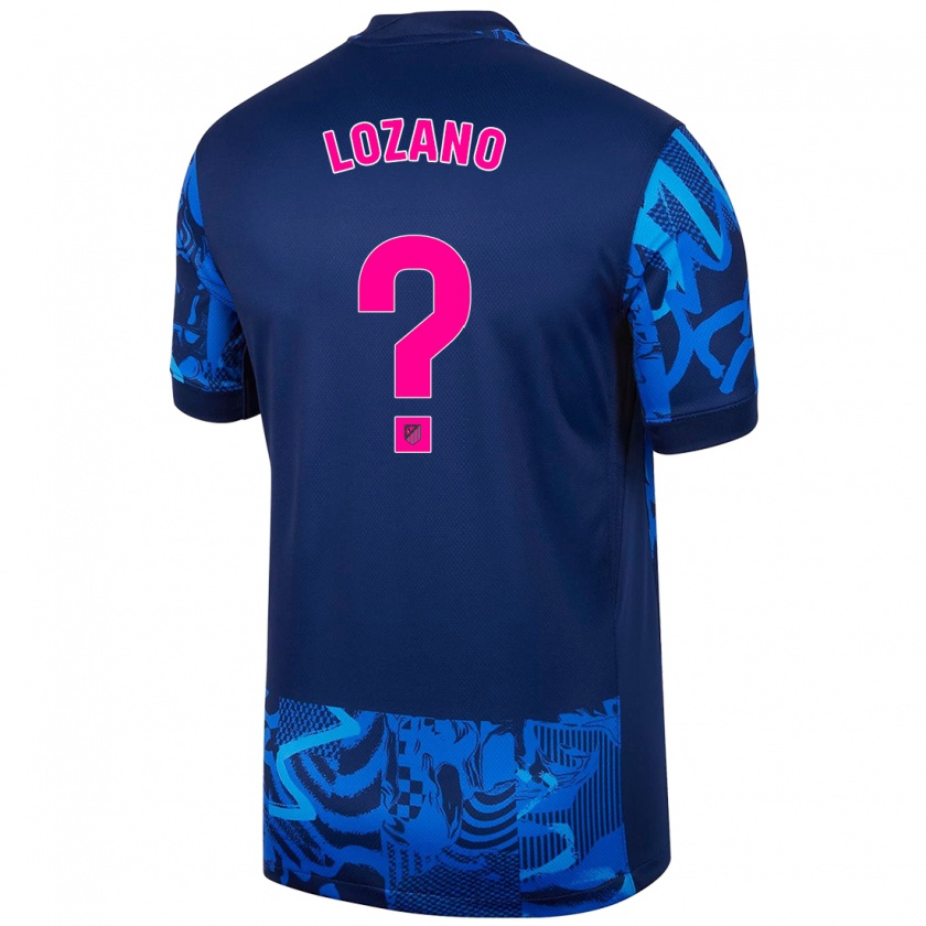 Kandiny Gyermek Hugo Lozano #0 Királykék Harmadik Számú Jersey 2024/25 Mez Póló Ing