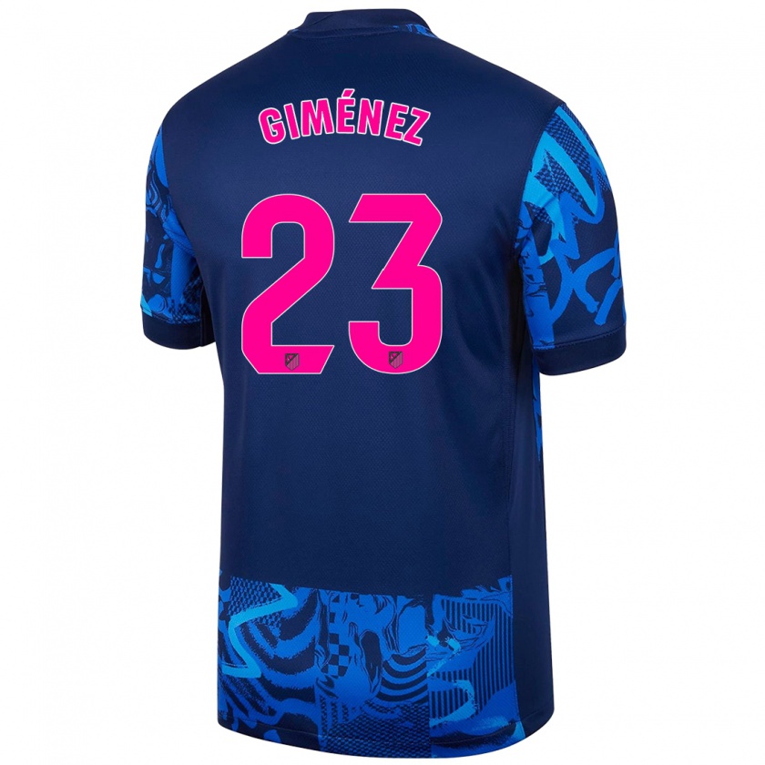 Kandiny Gyermek Carlos Giménez #23 Királykék Harmadik Számú Jersey 2024/25 Mez Póló Ing