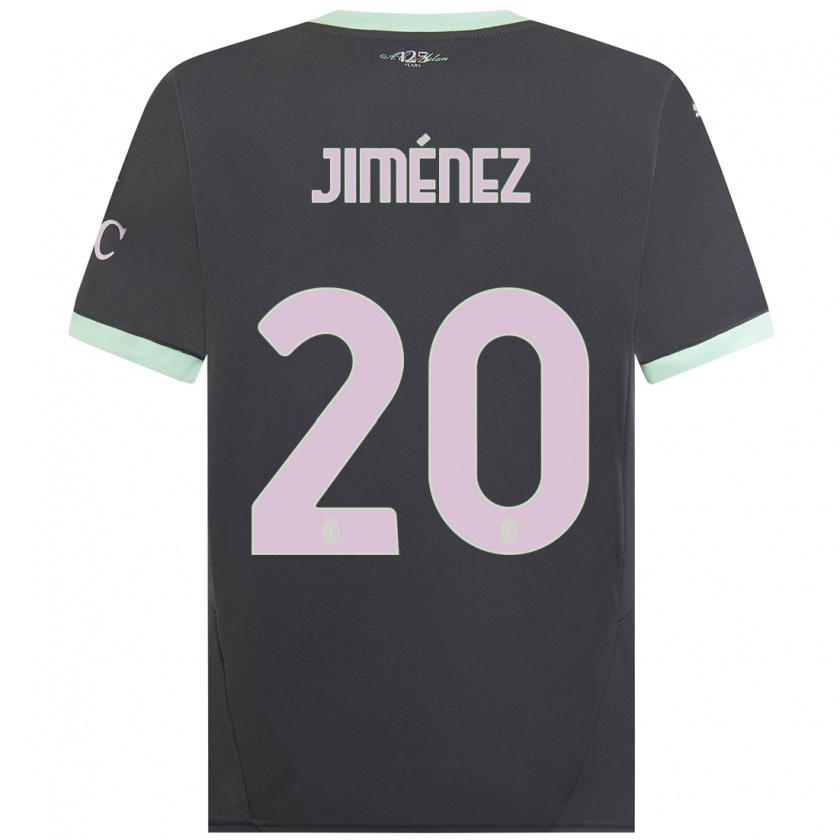 Kandiny Gyermek Álex Jiménez #20 Szürke Harmadik Számú Jersey 2024/25 Mez Póló Ing