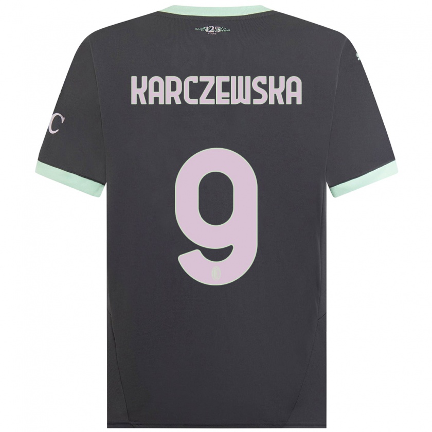 Kandiny Gyermek Nikola Karczewska #9 Szürke Harmadik Számú Jersey 2024/25 Mez Póló Ing