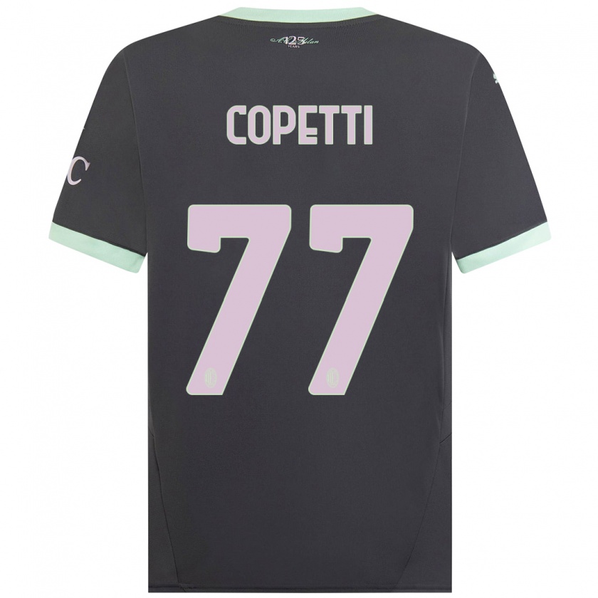 Kandiny Gyermek Matilde Copetti #77 Szürke Harmadik Számú Jersey 2024/25 Mez Póló Ing