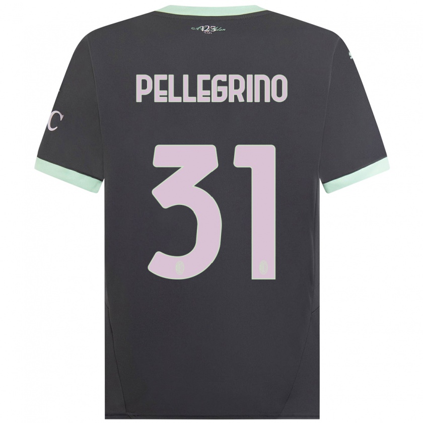 Kandiny Gyermek Marco Pellegrino #31 Szürke Harmadik Számú Jersey 2024/25 Mez Póló Ing