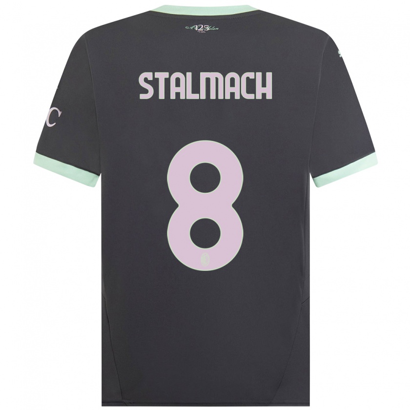 Kandiny Gyermek Dariusz Stalmach #8 Szürke Harmadik Számú Jersey 2024/25 Mez Póló Ing