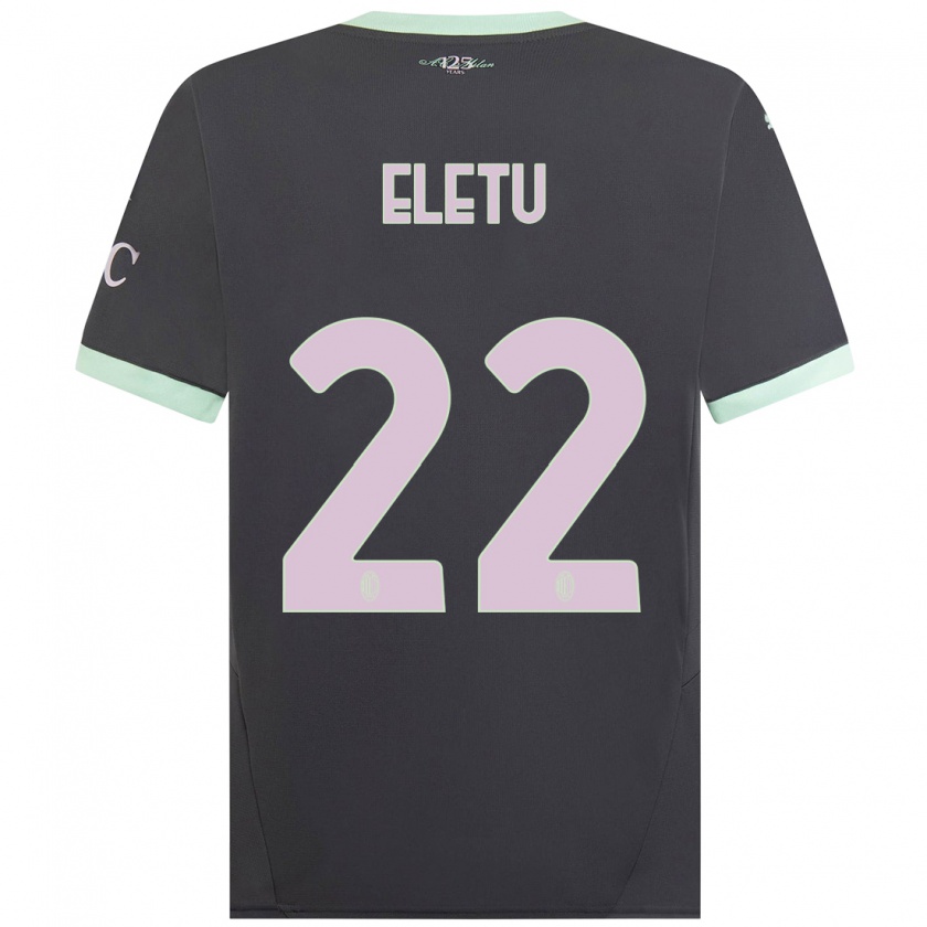 Kandiny Gyermek Victor Eletu #22 Szürke Harmadik Számú Jersey 2024/25 Mez Póló Ing