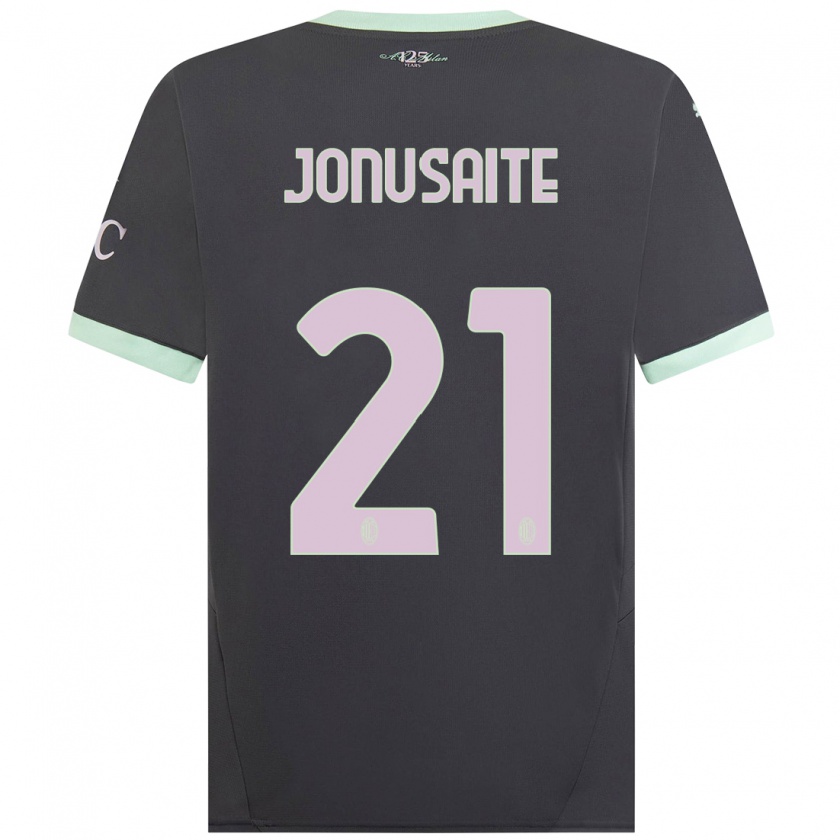 Kandiny Gyermek Rimante Jonusaite #21 Szürke Harmadik Számú Jersey 2024/25 Mez Póló Ing