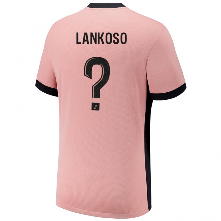 Kandiny Gyermek Lenny Lankoso #0 Rozsda Rózsaszín Harmadik Számú Jersey 2024/25 Mez Póló Ing