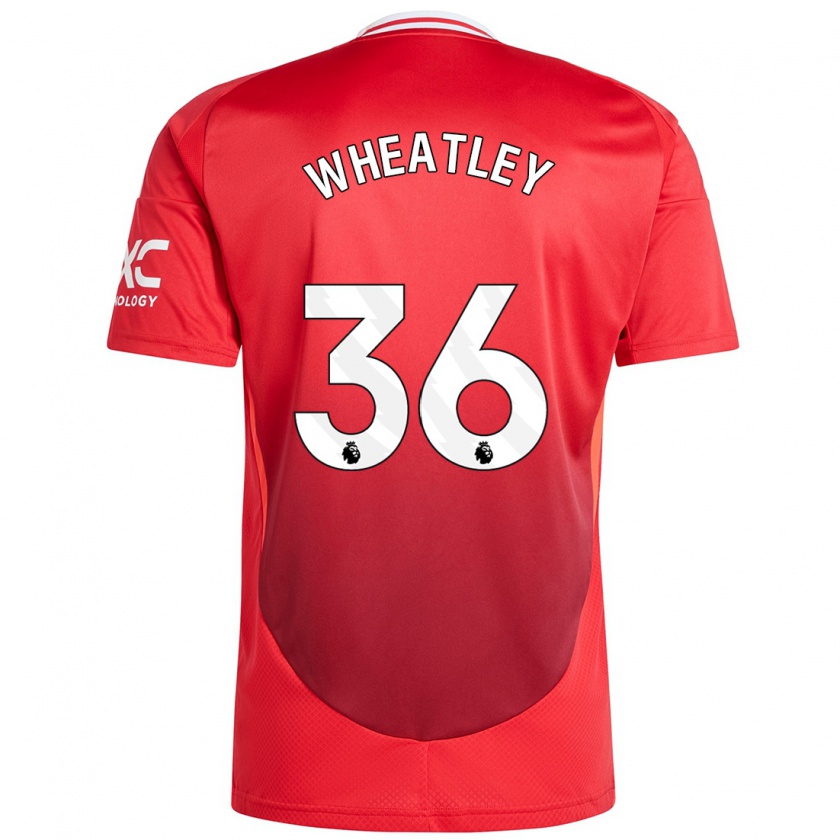 Kandiny Férfi Ethan Wheatley #36 Élénkpiros Hazai Jersey 2024/25 Mez Póló Ing