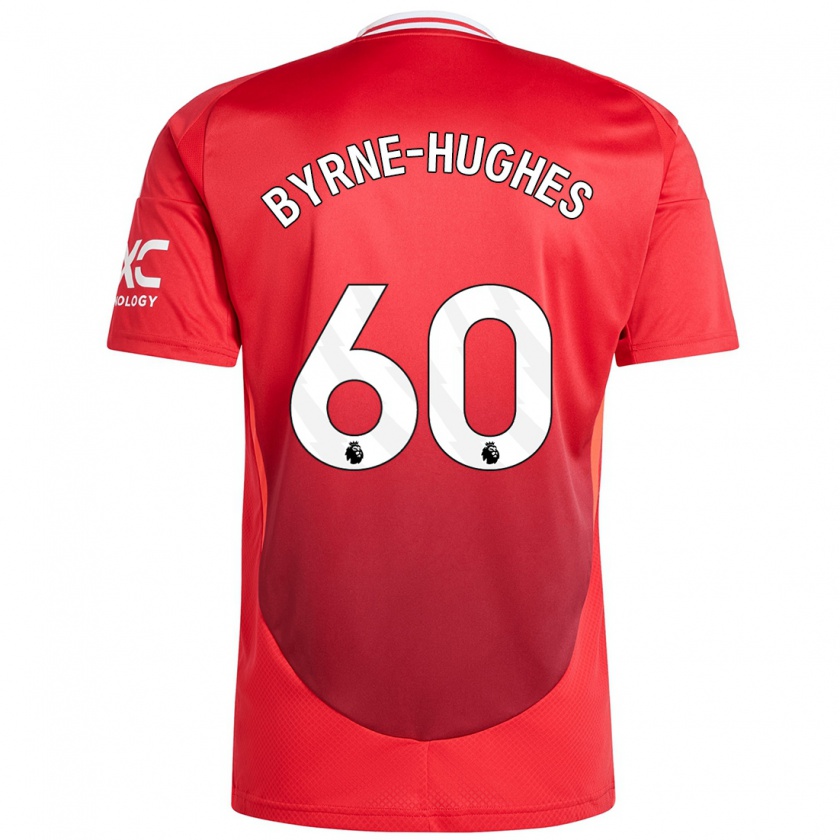 Kandiny Férfi Cameron Byrne-Hughes #60 Élénkpiros Hazai Jersey 2024/25 Mez Póló Ing