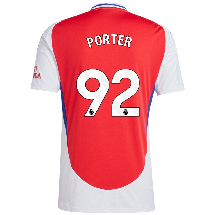 Kandiny Férfi Jack Porter #92 Piros Fehér Hazai Jersey 2024/25 Mez Póló Ing