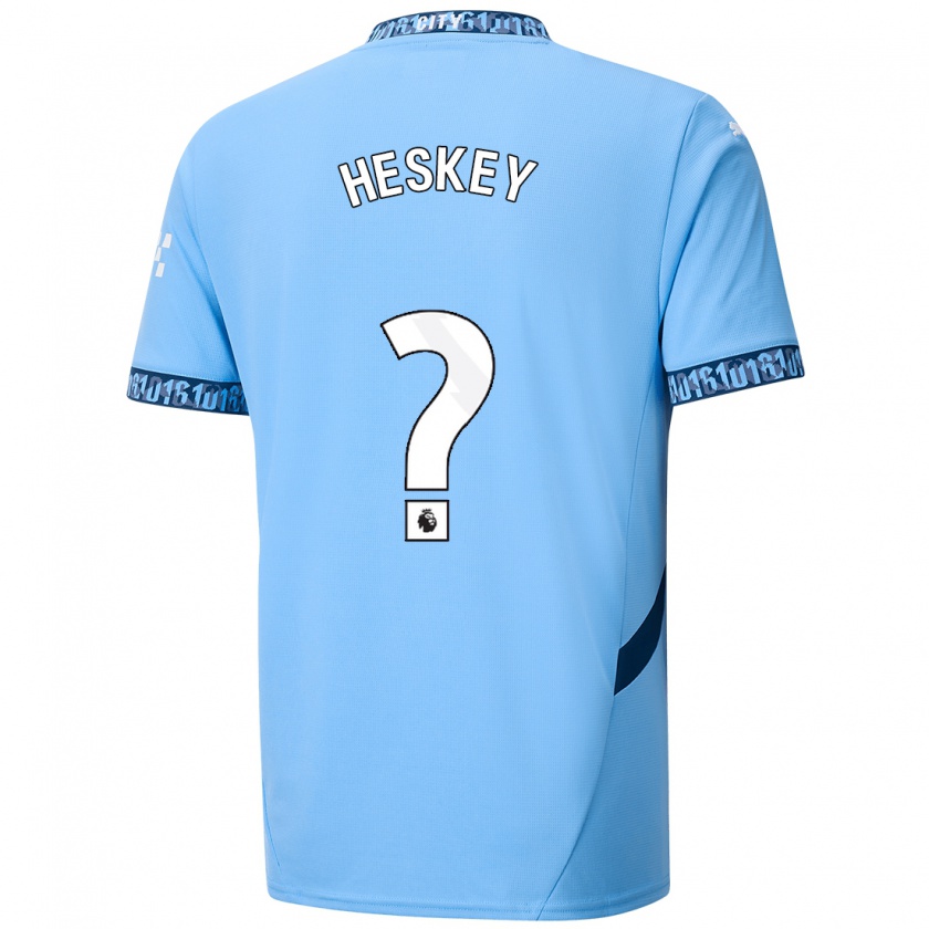 Kandiny Férfi Reigan Heskey #0 Sötétkék Hazai Jersey 2024/25 Mez Póló Ing