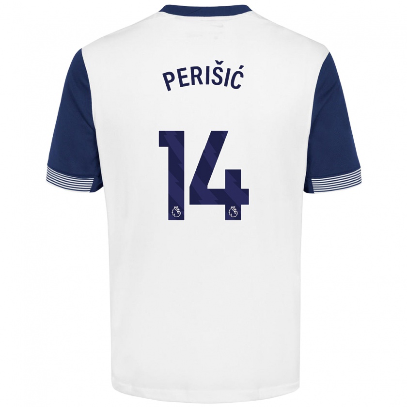 Kandiny Férfi Ivan Perisic #14 Fehér Kék Hazai Jersey 2024/25 Mez Póló Ing