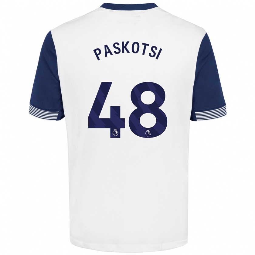 Kandiny Férfi Maksim Paskotsi #48 Fehér Kék Hazai Jersey 2024/25 Mez Póló Ing