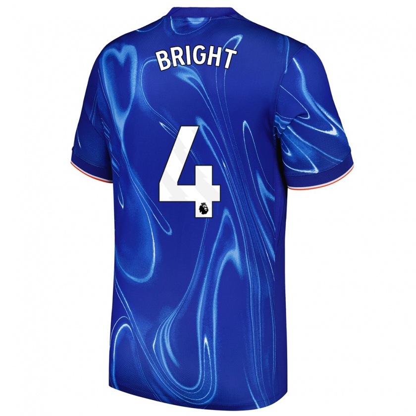 Kandiny Férfi Millie Bright #4 Kék Fehér Hazai Jersey 2024/25 Mez Póló Ing