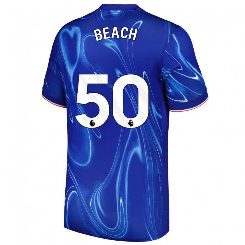 Kandiny Férfi Eddie Beach #50 Kék Fehér Hazai Jersey 2024/25 Mez Póló Ing