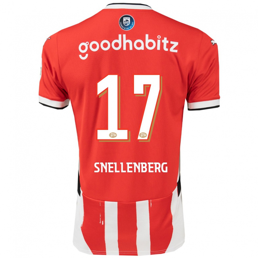 Kandiny Férfi Maxime Snellenberg #17 Piros Fehér Hazai Jersey 2024/25 Mez Póló Ing