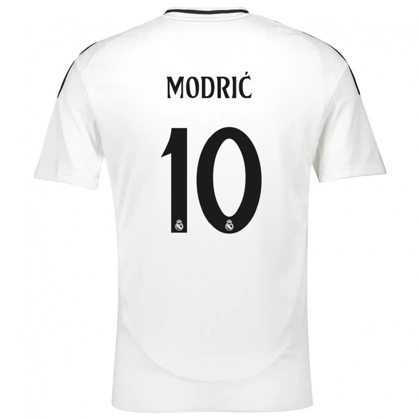 Kandiny Férfi Luka Modric #10 Fehér Hazai Jersey 2024/25 Mez Póló Ing