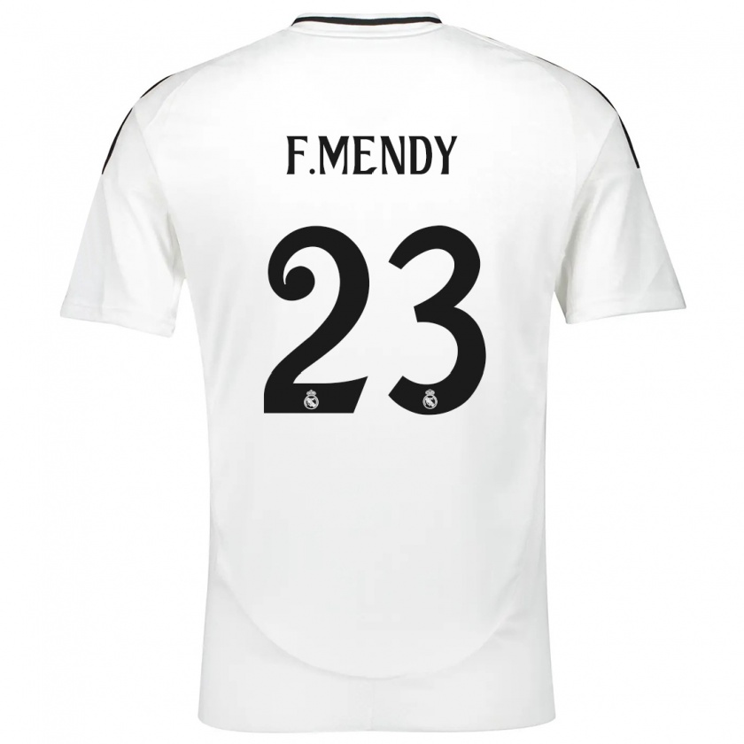 Kandiny Férfi Ferland Mendy #23 Fehér Hazai Jersey 2024/25 Mez Póló Ing