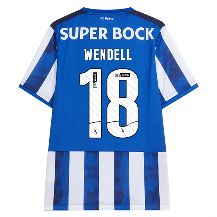 Kandiny Férfi Wendell #18 Kék Fehér Hazai Jersey 2024/25 Mez Póló Ing