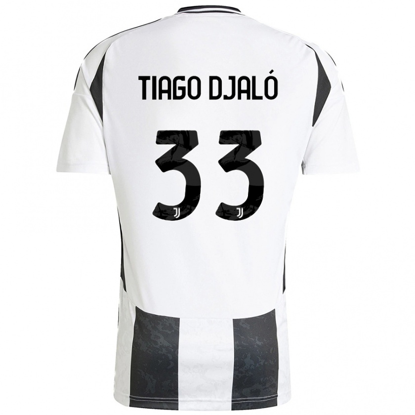 Kandiny Férfi Tiago Djaló #33 Fehér Fekete Hazai Jersey 2024/25 Mez Póló Ing