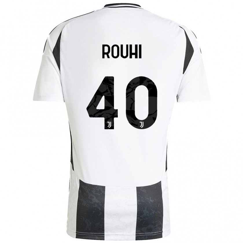 Kandiny Férfi Jonas Rouhi #40 Fehér Fekete Hazai Jersey 2024/25 Mez Póló Ing