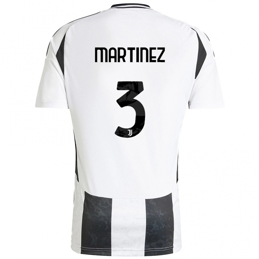 Kandiny Férfi Bruno Martinez #3 Fehér Fekete Hazai Jersey 2024/25 Mez Póló Ing