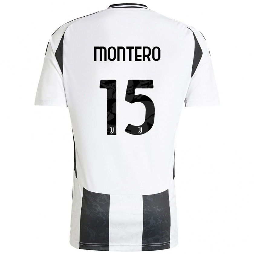 Kandiny Férfi Alfonso Montero #15 Fehér Fekete Hazai Jersey 2024/25 Mez Póló Ing