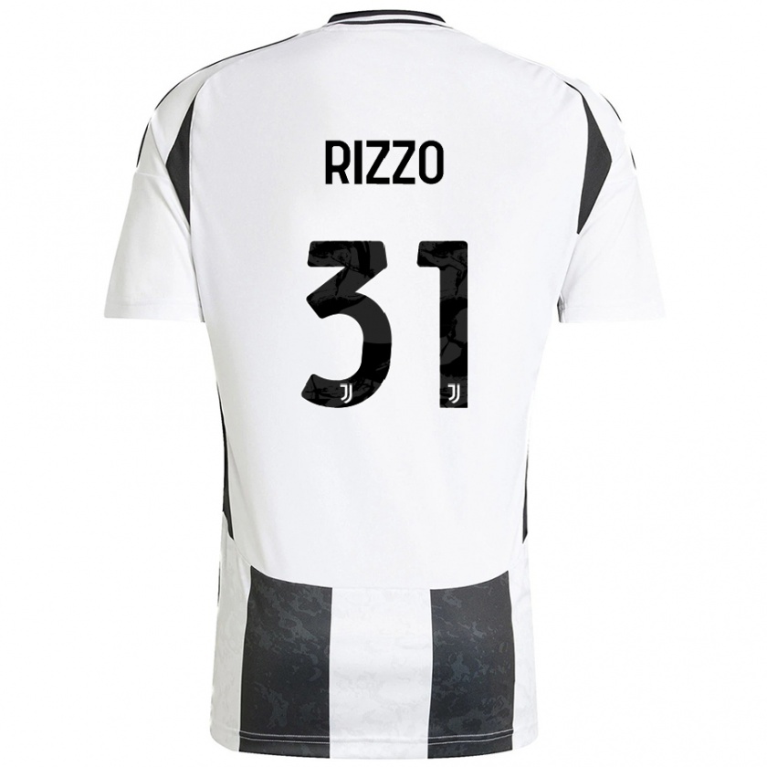 Kandiny Férfi Niccolò Rizzo #31 Fehér Fekete Hazai Jersey 2024/25 Mez Póló Ing