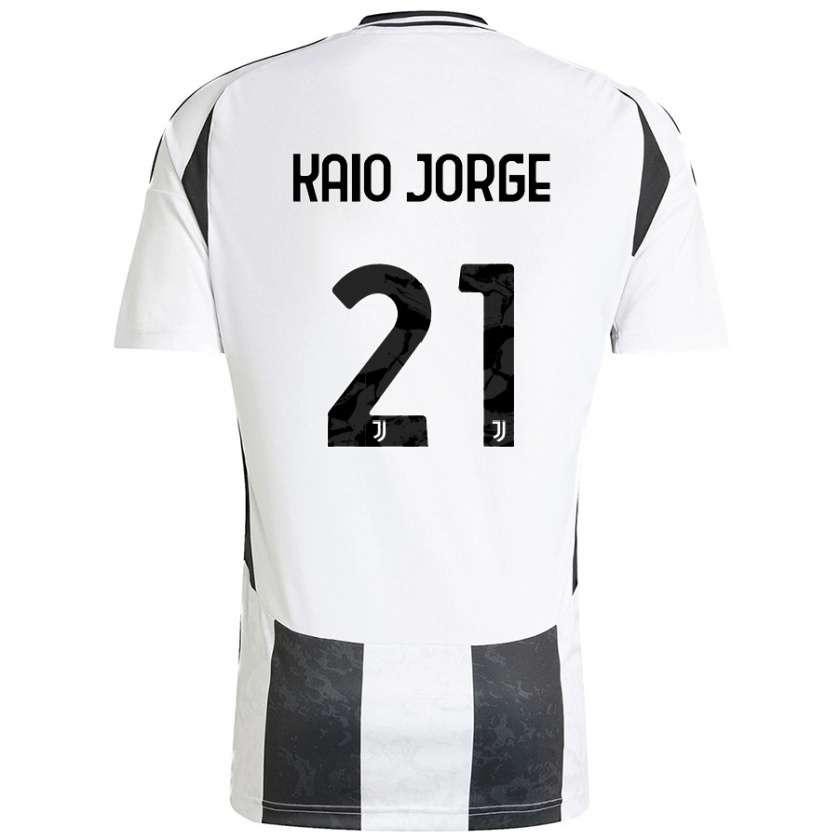 Kandiny Férfi Kaio Jorge #21 Fehér Fekete Hazai Jersey 2024/25 Mez Póló Ing