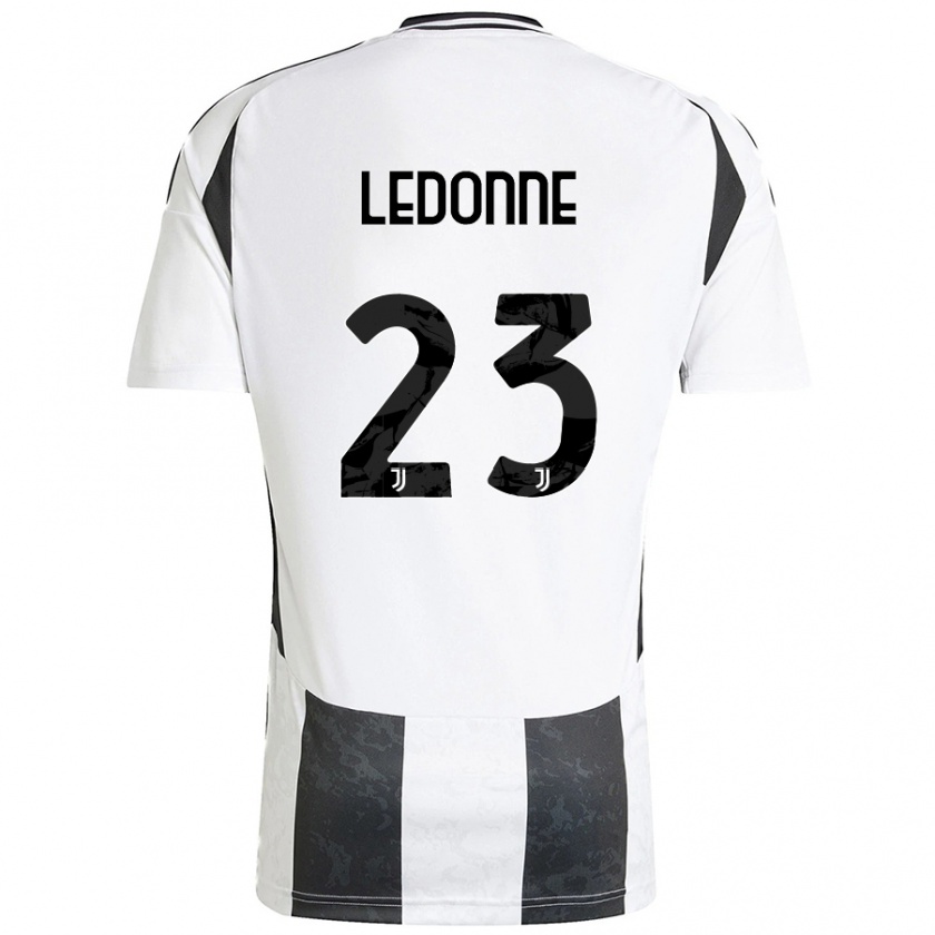 Kandiny Férfi Nicolo Ledonne #23 Fehér Fekete Hazai Jersey 2024/25 Mez Póló Ing